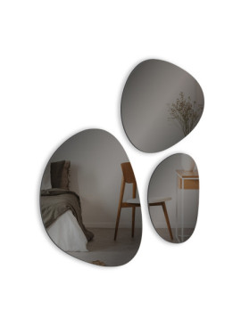 Spegel INCADO Asymmetrisk Set Grå