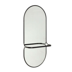 Spegel Hübsch Carry Svart
