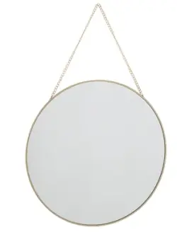 Spegel Bloomingville Rund Guld