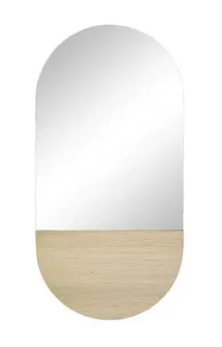 Spegel Hübsch Crescent Ek