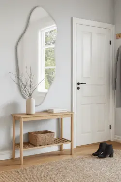 Koniseur Organisk spegel med fasett-kant