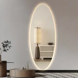 Koniseur oval LED backlight spegel - 65X170